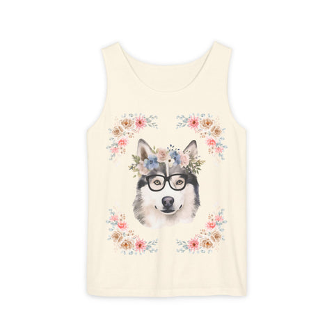 Geeky Goddess Siberian Husky Unisex Tank Top