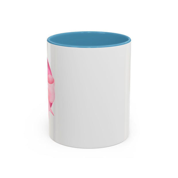 Pink Planet Wrapped In A Bow Accent Coffee Mug