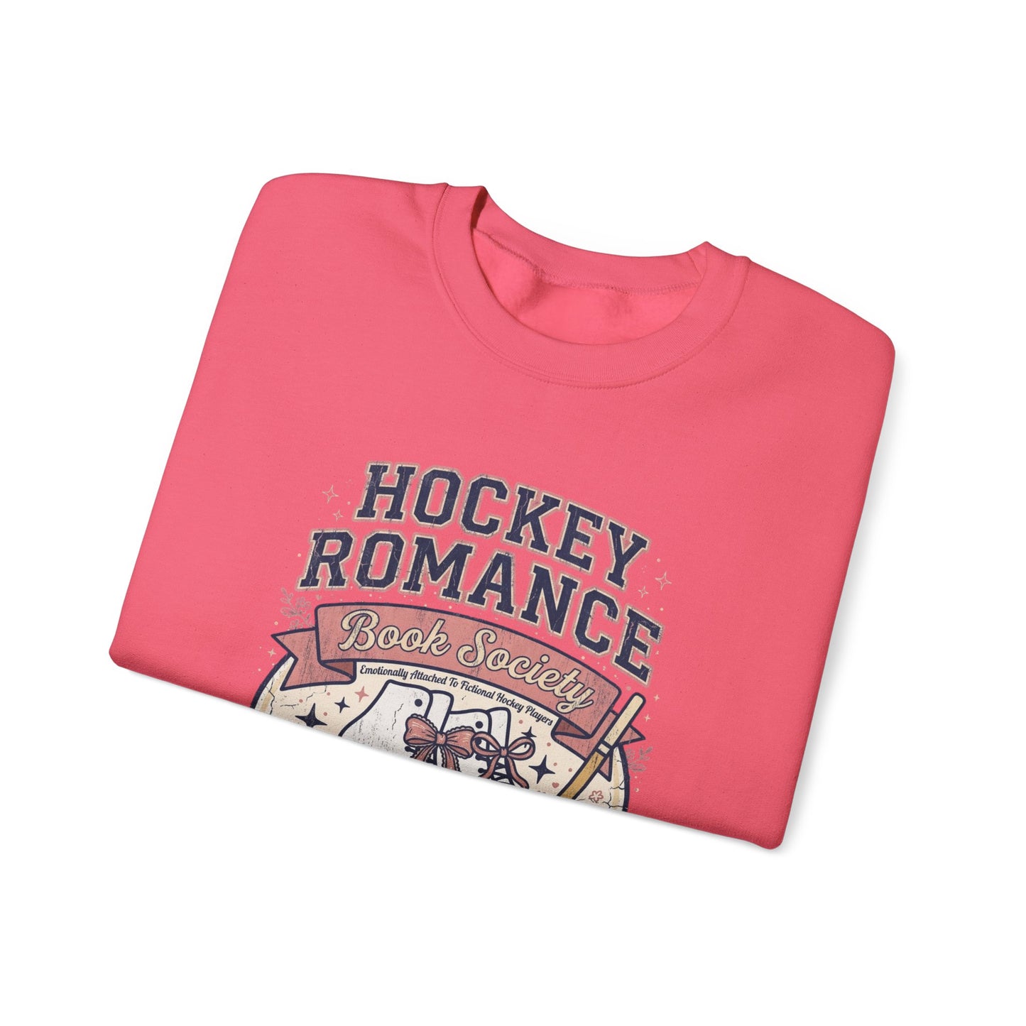 Hockey Romance Sweatshirt, Booktok Hockey Romance Crewneck, Romance Reader Sweatshirt, Cozy Hockey Book Girly Gift