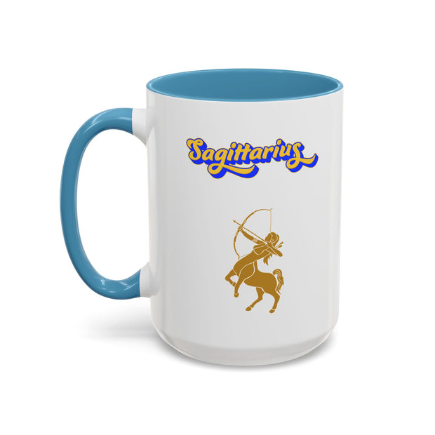 'Sagittarius' Zodiac Accent Coffee Mug
