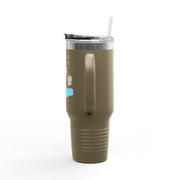 'Side Quest: Pool Party' Insulated Travel Mug, 40oz