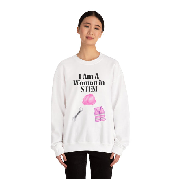 'I Am A Woman In STEM' Engineer Unisex Crewneck Sweatshirt