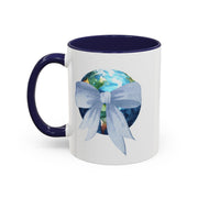 Earth Wrapped In A Bow Accent Coffee Mug