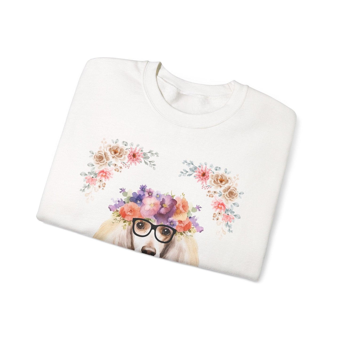 Geeky Goddess French Poodle Unisex Crewneck Sweatshirt