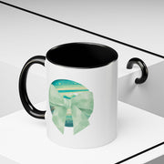 Green Planet Wrapped In A Bow Accent Coffee Mug