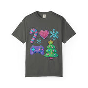 Festive Gamer T-Shirt, Christmas Tee, Gamer Shirt, Holiday Apparel, Unisex Christmas Gift, Cute Gaming T-Shirt