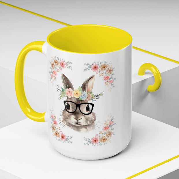 Geeky Goddess Bunny Accent Coffee Mug