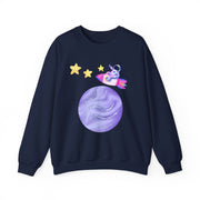 Astronaut Taking Off In Space Unisex Crewneck Sweatshirt