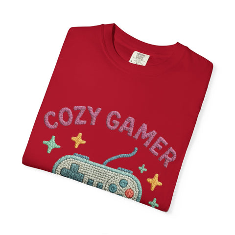 Cozy Gamer T-Shirt, Unisex Retro Gaming Tee, Video Game Lover Shirt, Perfect for Gamers, Gift for Birthdays and Holidays