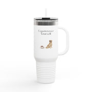 'Espawresso Yourself' Golden Retriever Insulated Travel Mug, 40oz