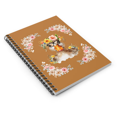 Geeky Goddess Duck Spiral Notebook