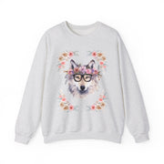 Geeky Goddess Wolf Unisex Crewneck Sweatshirt