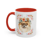 Geeky Goddess Pomeranian Accent Coffee Mug