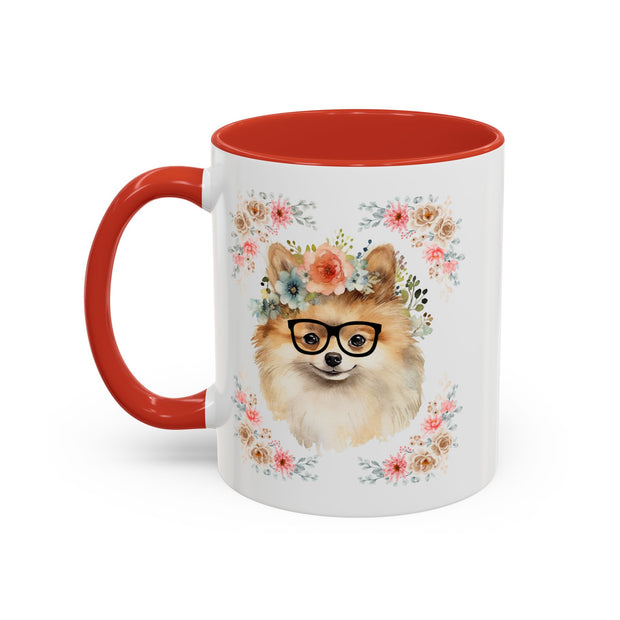 Geeky Goddess Pomeranian Accent Coffee Mug