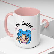 'Hi Cutie' Accent Coffee Mug