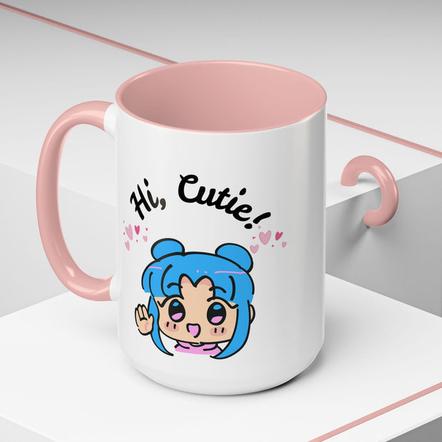 'Hi Cutie' Accent Coffee Mug