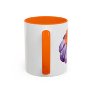 Purple Pumpkin Wrapped In A Bow Accent Coffee Mug