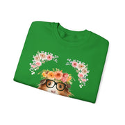 Geeky Goddess Guinea Pig Unisex Crewneck Sweatshirt