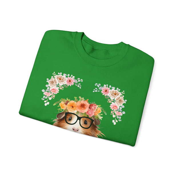 Geeky Goddess Guinea Pig Unisex Crewneck Sweatshirt