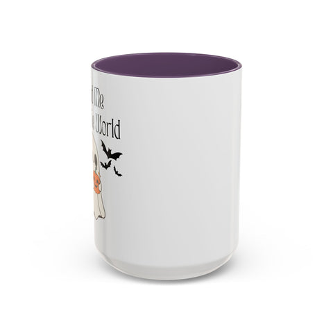 'You and Me Against The World' Accent Coffee Mug