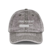 'Loading...Please Wait' Vintage Embroidered Cap