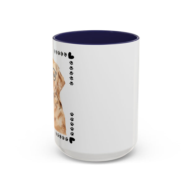Geeky Good Golden Retriever Accent Coffee Mug