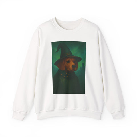 Magical Dog Beagle Wizard Sweater, Cozy Fall Fashion, Halloween Apparel, Unique Gift for Dog Lovers, Unisex Crewneck Sweatshirt