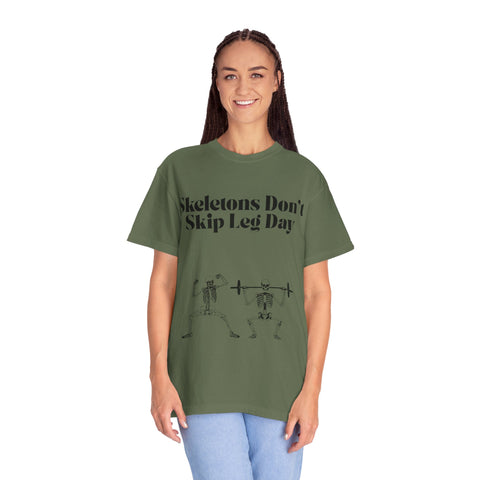 'Skeletons Don't Skip Leg Day' Unisex T-Shirt