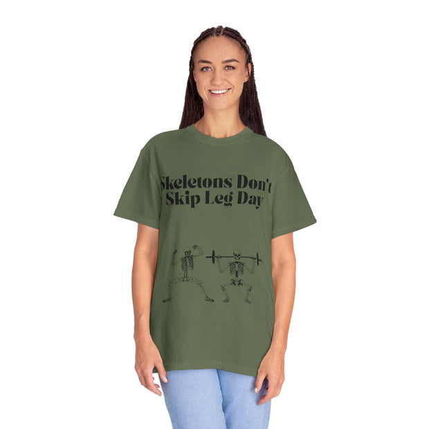 'Skeletons Don't Skip Leg Day' Unisex T-Shirt