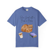 'Feline Good with a Book & Brew' Unisex T-Shirt