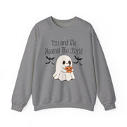 'You and Me Against The World' Unisex Crewneck Sweatshirt
