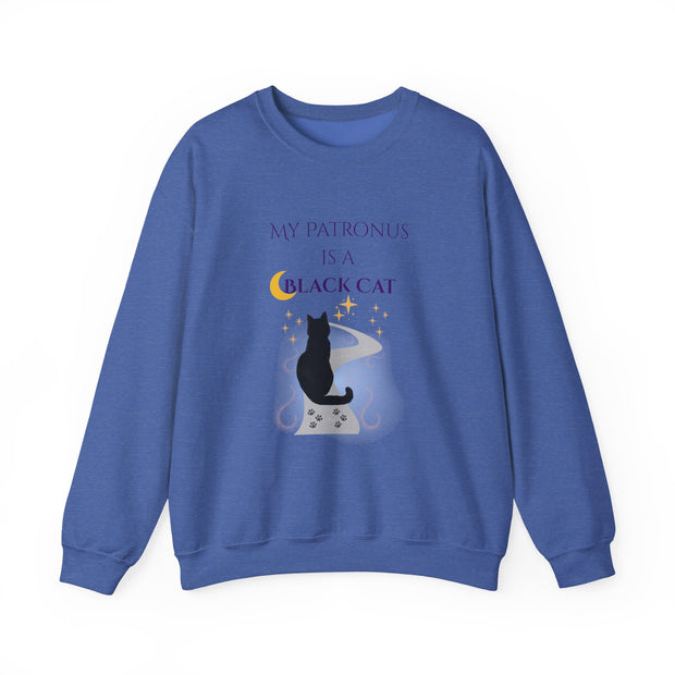 'My Patronus Is A Black Cat' Unisex Crewneck Sweatshirt