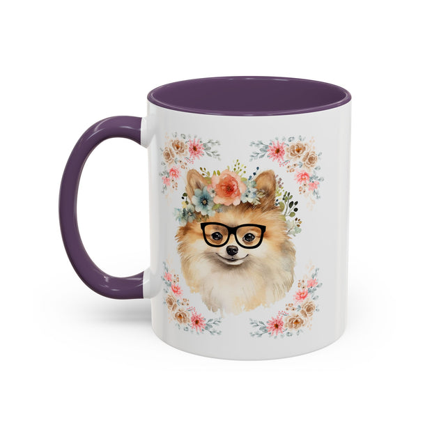 Geeky Goddess Pomeranian Accent Coffee Mug