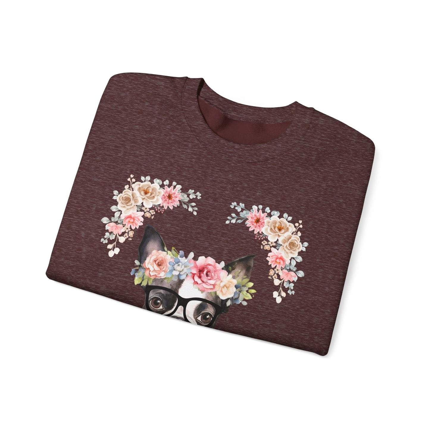 Geeky Goddess French Bulldog Unisex Crewneck Sweatshirt