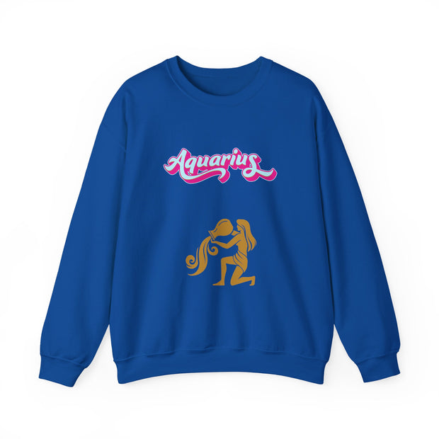 'Aquarius' Zodiac Unisex Crewneck Sweatshirt