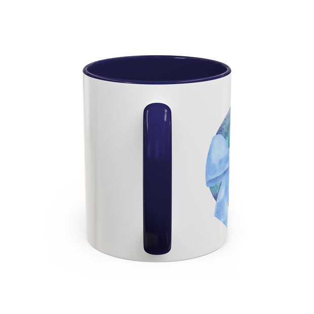 Blue/Green Planet Wrapped In A Bow Accent Coffee Mug