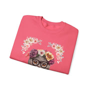 Geeky Goddess Dark Gray Cat Unisex Crewneck Sweatshirt