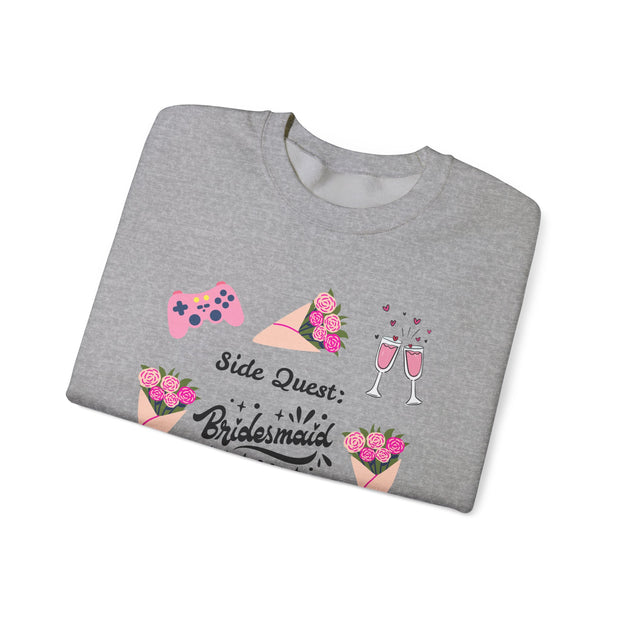'Side Quest: Bridesmaid Duties' Unisex Crewneck Sweatshirt