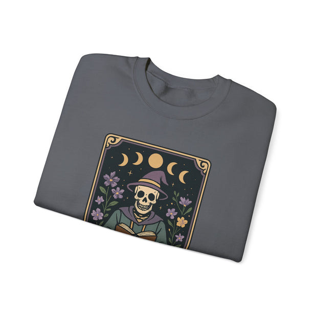 Bookworm Skeleton Crewneck Sweatshirt