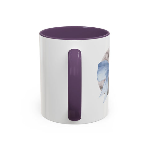 Moon Wrapped In A Bow Accent Coffee Mug