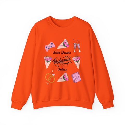 'Side Quest: Bridesmaid Duties' Unisex Crewneck Sweatshirt
