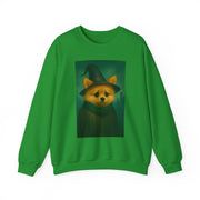 Cozy Witch Pomeranian Dog Sweatshirt, Animal Lover Sweatshirt, Halloween Apparel, Unisex Crewneck, Gift for Dog Mom