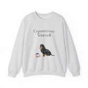 'Espawresso Yourself' Dachshund Unisex Crewneck Sweatshirt