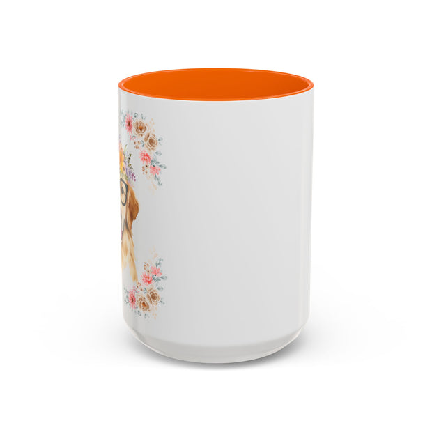 Geeky Goddess Golden Retriever Accent Coffee Mug