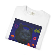 Game On Dark Gray Cat T-shirt