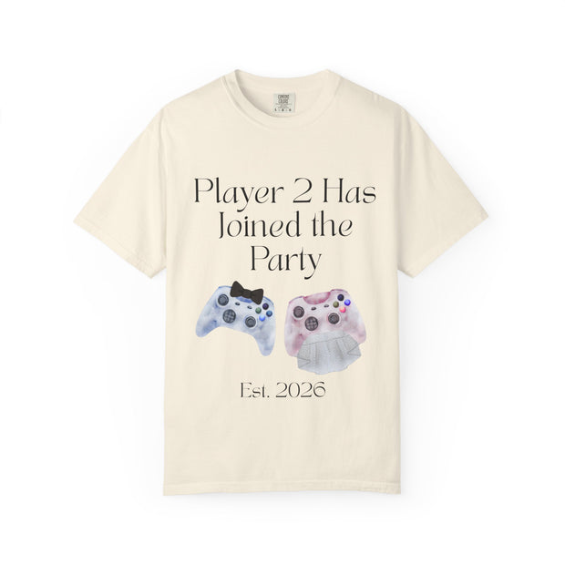 'Player 2 Has Joined The Party' 'Est. 2026' Unisex T-shirt
