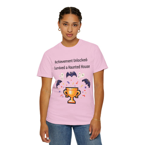'Achievement Unlocked Haunted House' Unisex T-Shirt