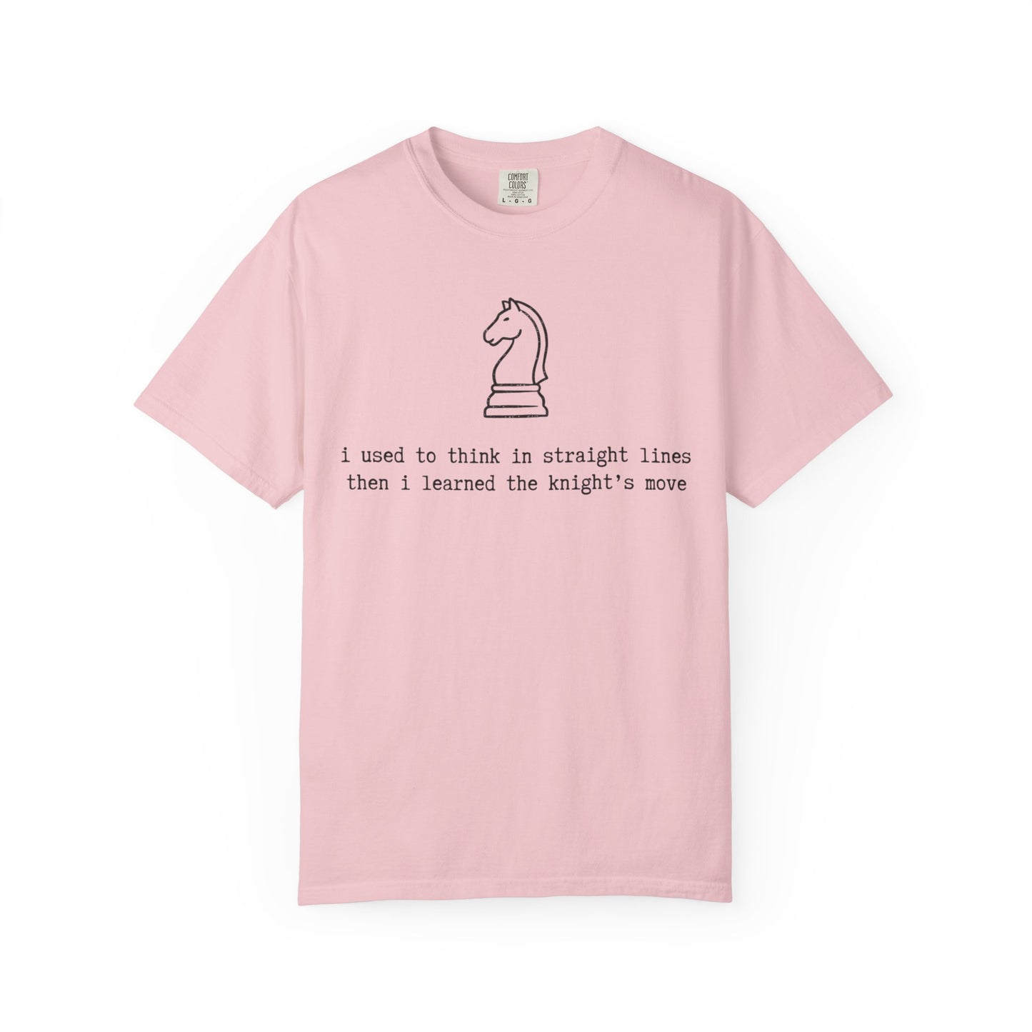 Knight's Move Chess Knight Illustration T-Shirt, Minimalist Chess Quote Tee, Funny Chess Player Shirt, Strategy Game Gift, Chess Lover Tee