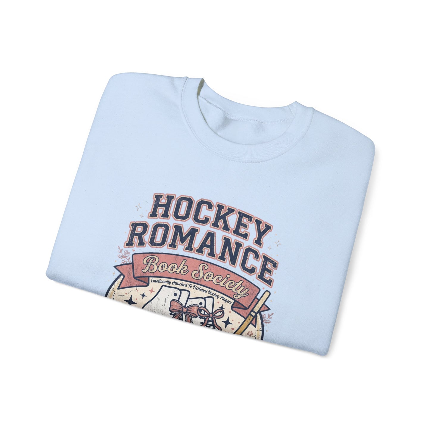 Hockey Romance Sweatshirt, Booktok Hockey Romance Crewneck, Romance Reader Sweatshirt, Cozy Hockey Book Girly Gift