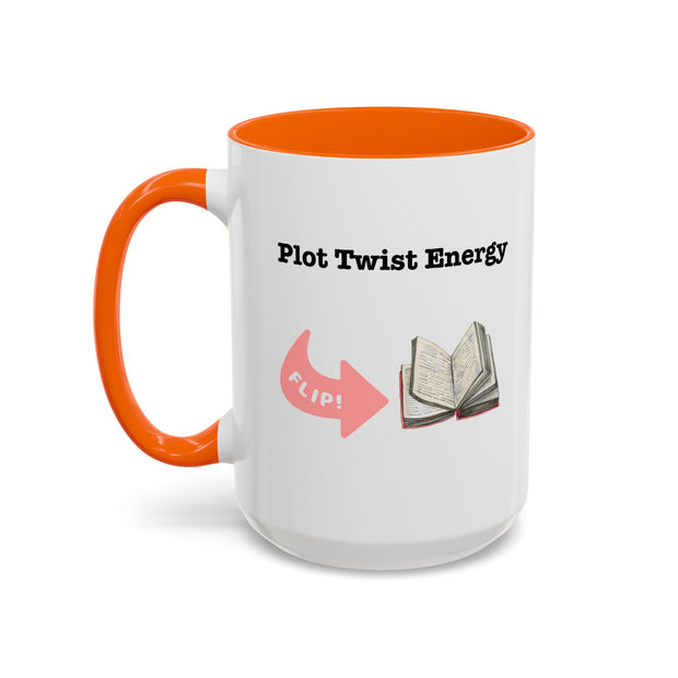 'Plot Twist Energy' Accent Coffee Mug